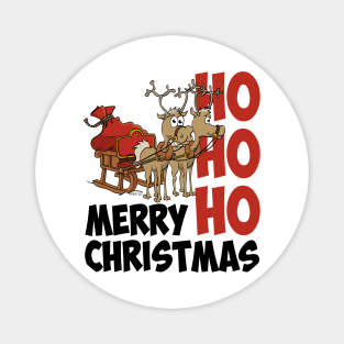 Hohoho Merry Christmas, Santa’s reindeers Magnet